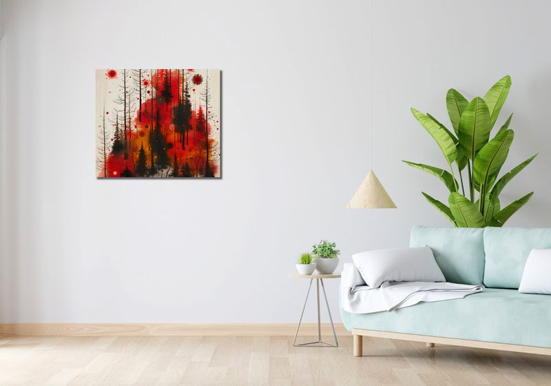 Obraz 70x60cm Światło w Mroku zdjęcie 2
