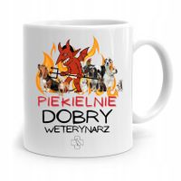 Kubek Dla Weterynarza Piekielnie Dobry Weterynarz Z Nadrukiem Ze Zdjęciem