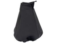 Mieszek dźwigni zmiany biegów z opaską, skóra naturalna, czarny