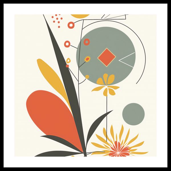 Plakat 40x40cm Geometryczny Ogród zdjęcie 3