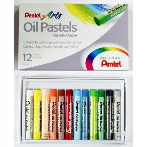 PASTELE OLEJNE 12KOL. PENTEL PHN-12 A'12 3573 zdjęcie 1