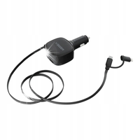 ŁADOWARKA SAMOCHODOWA VEGER USB C + KABEL USB C / LIGHTNING QC PD 84W CC89