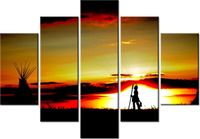 105CM 150CM OBRAZ 5 ELEM POWRÓT WOJOWNIKA DRUK