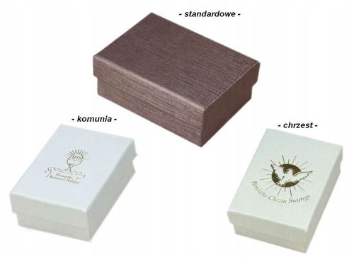 ŁAŃCUSZEK SREBRNY 925 KRZYŻYK KOMUNIA CHREZST na Arena.pl