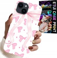 ETUI DO IPHONE 13 - RÓŻOWE WSTAZKI WSTĄZKA MODNE WZORY CASE