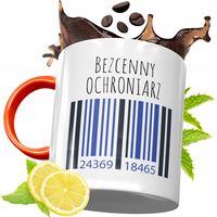 Kubek Pomarańczowy Dla Ochroniarza Prezent Z Nadrukiem Ze Zdjęciem