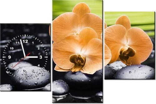 60CM 90 ZEGAR 3 ELEM STORCZYK POMARAŃCZOWY ŚCIENNY na Arena.pl