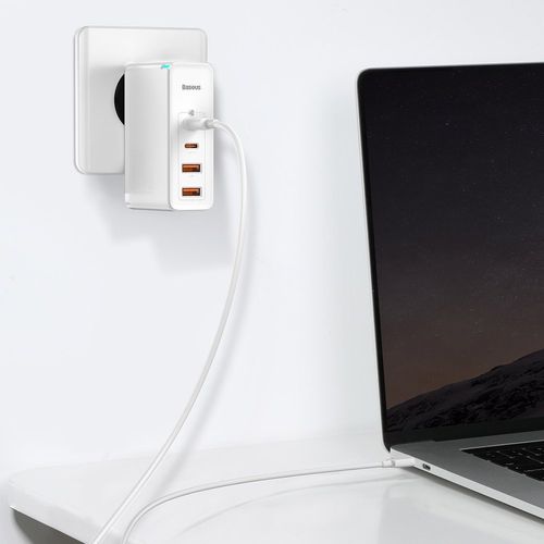 Szybka ładowarka sieciowa GaN2 Pro USB USB-C QC PD 100W biały na Arena.pl