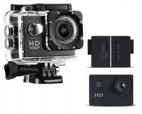 KAMERA SPORTOWA WODOODPORNA 30M KAMERKA FULL HD 1080P 12MP + UCHWYTY