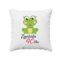 Żajebista czterdziestka - poduszka na prezent