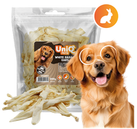 Przysmak dla psa uszy królika - gryzak uszy królicze 300g UNIQ PETS