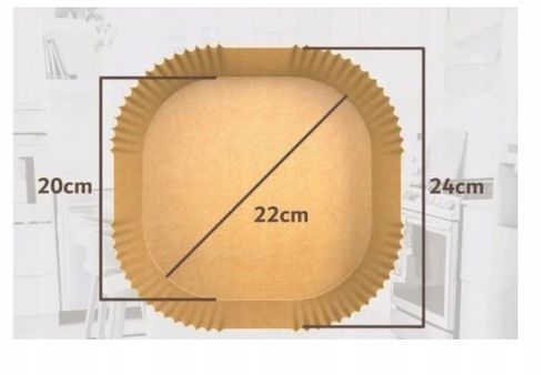 Papier do pieczenia Wkładki do frytkownicy x150 20 cm x 20 cm brązowy na Arena.pl