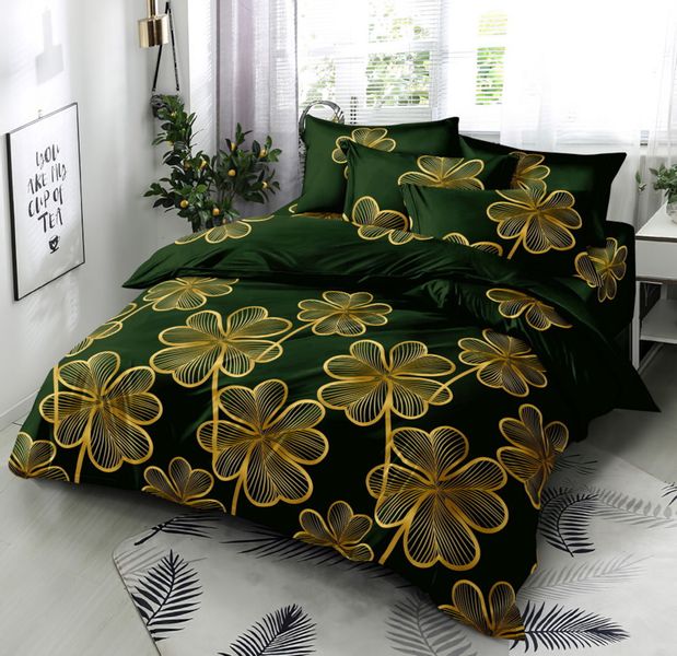 Pościel Satynowa 160X200 Koniczynka 2427 zdjęcie 3