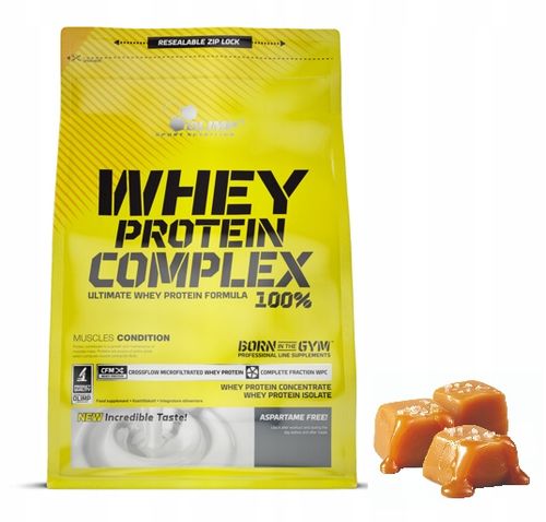OLIMP WHEY PROTEIN COMPLEX 100% 700g BIAŁKO WPC WPI WPH RZEŹBA słony karmel na Arena.pl