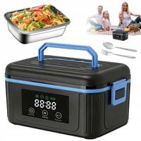 ELEKTRYCZNY POJEMNIK NA LUNCH PRAKTYCZNY Z PODGRZEWANIEM I SZCZELNĄ POKRYWĄ
