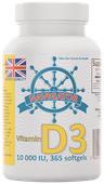 NAVIGATOR Witamina D3 10 000 IU 365 kaps.