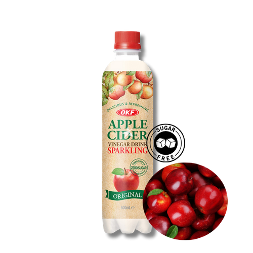Napój gazowany koreański o smaku jabłka zielonego zero cukru cydr Apple cider OKF 500ml na Arena.pl