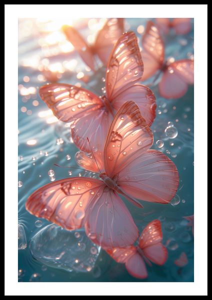 Plakat 40x60cm Świetliste Motyle zdjęcie 3