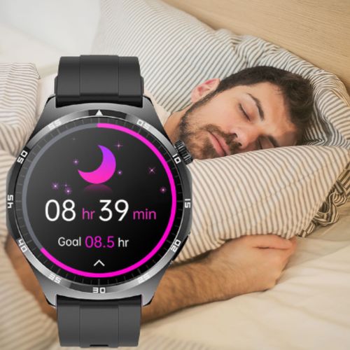 SMARTWATCH męski Rubicon F38 black/black silicon PROF na Arena.pl