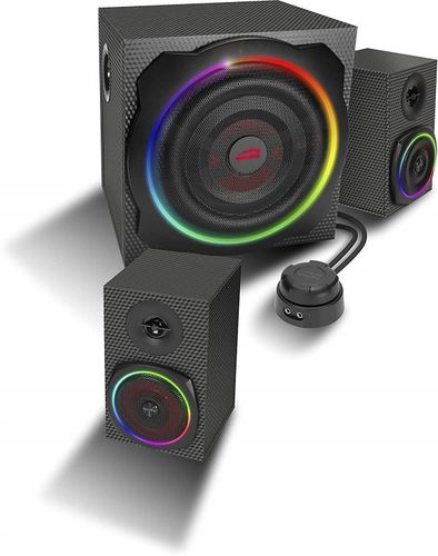 Zestaw głośników 2.1 SpeedLink Gravity Carbon RGB 120 W Bluetooth czarny na Arena.pl