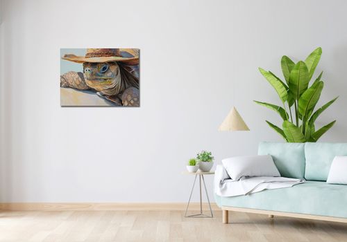 Obraz 70x50cm Żółwi Kapelusznik na Arena.pl