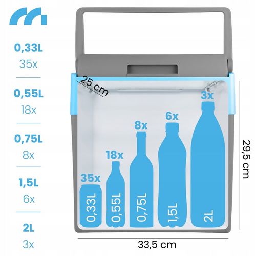 LODÓWKA TURYSTYCZNA MOBILNA SAMOCHODOWA 25L CHŁODZENIE GRZANIE 12V/230V na Arena.pl
