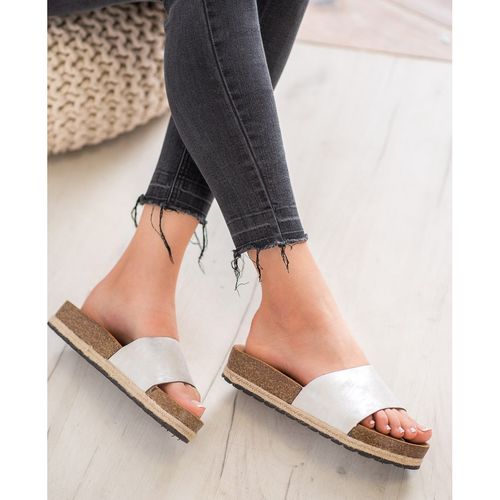 Modne Srebrne Klapki r.41 na Arena.pl