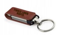 GRAWER PENDRIVE ekoskóra reklamowy LOGO FIRMY Pamięć USB 16 GB