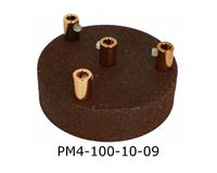 Podsufitka metalowa 4 otwory 100mm rdza naturalna + miedź