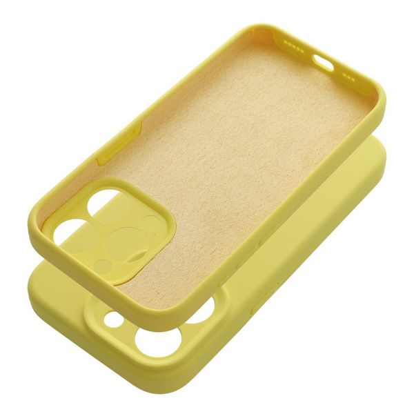 Futerał SILICONE 2mm do IPHONE 16 żółty zdjęcie 1