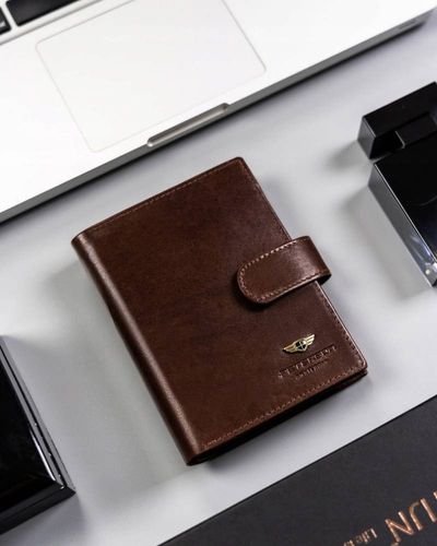 elegancki, duży portfel męski ze skóry naturalnej - peterson na Arena.pl