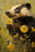 Plakat 67,5x100cm Łąka w Oczach Borsuka