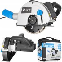 ELEKTRYCZNA BRUZDOWNICA DO BETONU ZE WSKAŹNIKIEM LASEREM 2 TARCZE