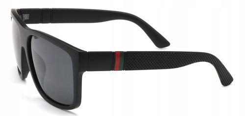 OKULARY PRZECIWSŁONECZNE MĘSKIE POLARYZACYJNE Z ETUI GRATIS DUŻE CZARNE na Arena.pl