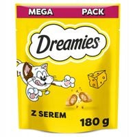 Dreamies Karma uzupełniająca dla kotów dorosłych i kociąt z serem 180 g