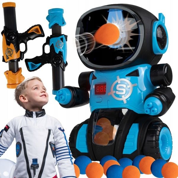 ROBOT GRA STRZELANIE DO CELU PISTOLET LICZNIK LCD TARCZA DO STRZELANIA zdjęcie 1