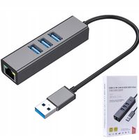 KARTA SIECIOWA HUB USB 3.0 GIGABIT LAN 1GB/s RJ45