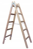 Drabina drewniana 2x5 stopni rozstawna malarska Standard