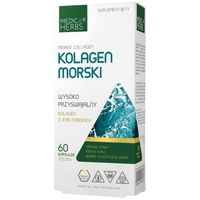 KOLAGEN MORSKI Medica Herbs JĘDRNA SKÓRA MOCNE WŁOSY Collagen 60 kaps.