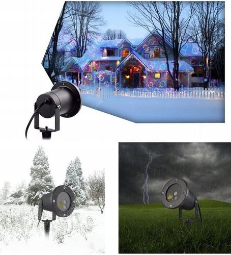 PROJEKTOR LASEROWY ŚWIĄTECZNY LASER RG LAMPKI KOLORY 8w1 STAR SHOWE PREZENT na Arena.pl