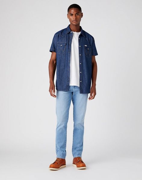 WRANGLER TEXAS SLIM MĘSKE SPODNIE JEANSOWE BLUE CHAMP W12SYI29K W34 L34 zdjęcie 5
