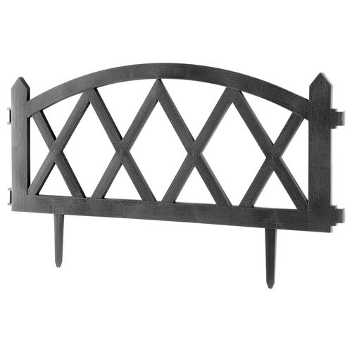 Płotek ogrodowy szary 57x25 cm 8 szt. na Arena.pl