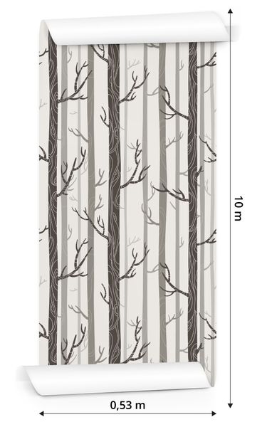 Tapeta Drzewa w Pastelowych Barwach zdjęcie 3