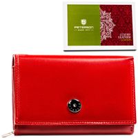 portfel damski skórzany ptn d15-ngv-7551 red