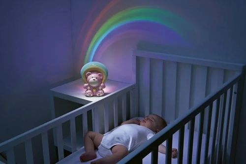 Miś z projektorem rainbow różowy na Arena.pl