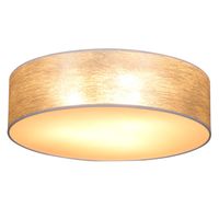 Lampa sufitowa NEVOA 47934802 okrągła abażurowa plafoniera loft srebrna