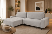 NAROŻNIK FIERRO Z FUNKCJĄ SPANIA W KOLORZE SZARYM 295 CM X 182 CM X 80 CM