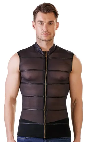 nek męska koszulka mesh czarna s bezrękawnik z zamkiem przod na Arena.pl