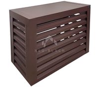 Osłona klimatyzatora - pompy ciepła 90x40x80 cm Ciemny brąz Zabudowa NB432