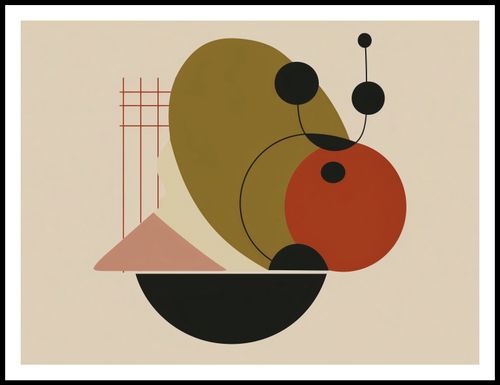 Plakat 100x75cm Geometryczny Balans na Arena.pl